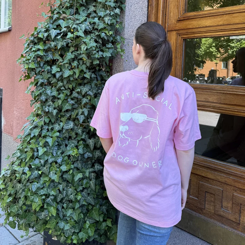 Pink T-shirt - Anti-Social Dog Owner