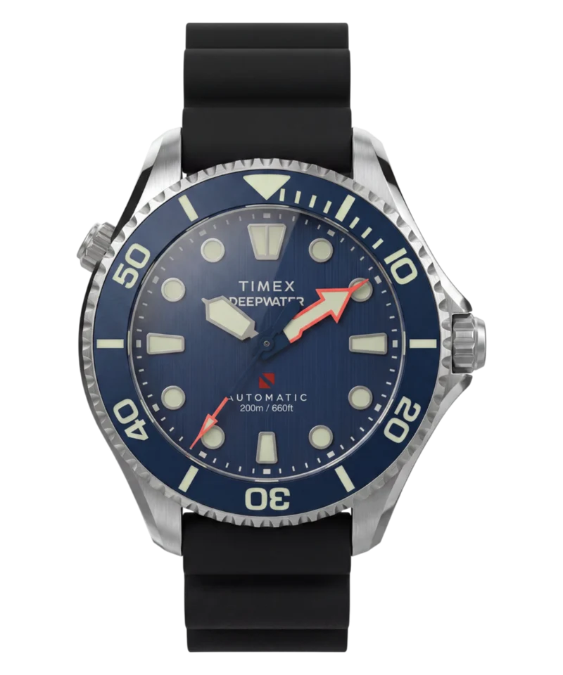 Deepwater Meridian 200 HEV Automatic 44mm HNBR Synthetic Rubber Strap Watch