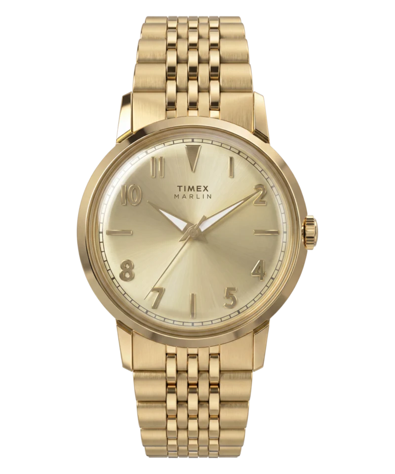 Marlin® Quartz 34mm Stainless Steel Bracelet Watch
