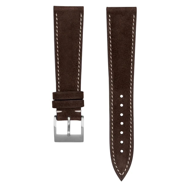 Monochrome - Correa de reloj de nobuk - Marrón