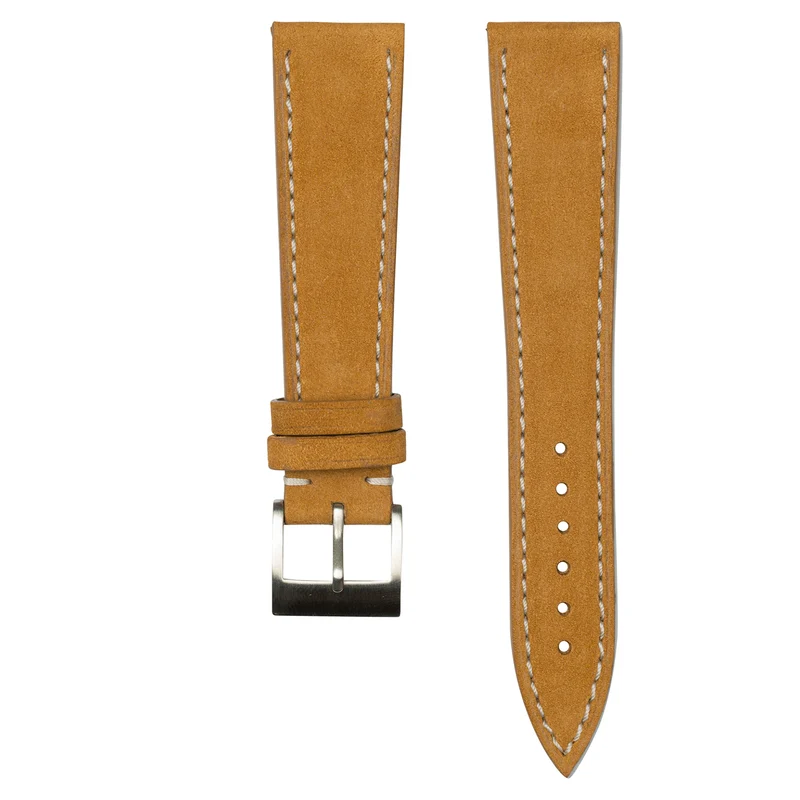 Monochrome - Correa de reloj de nobuk - Miel