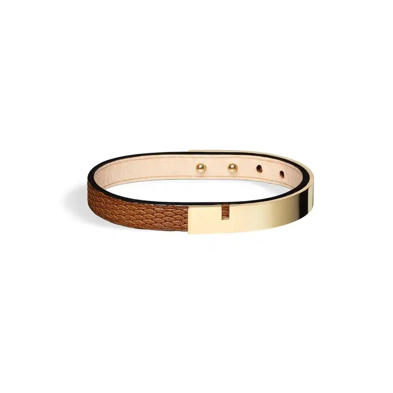 Pulsera hombre fauve de una vuelta grano diamante | U'TURN.9