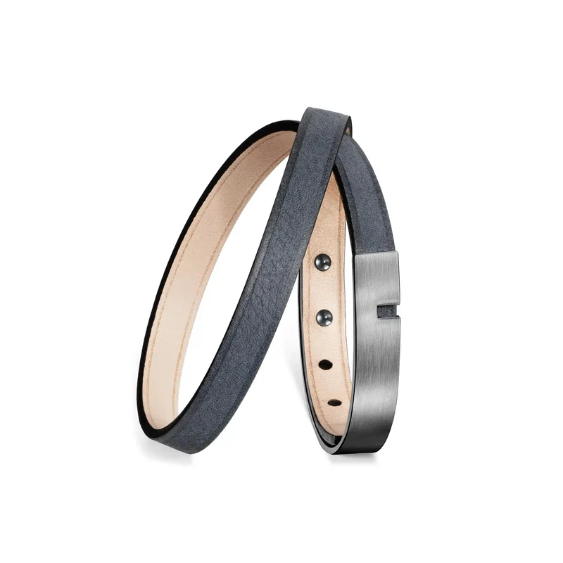 Pulsera de cuero azul | U'TURN TWICE