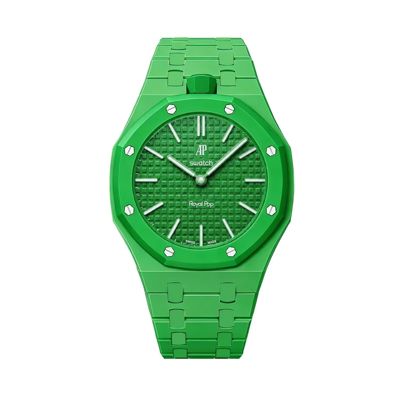 Bioceramic Bracelet for the Swatch x AP Royal Pop Green Eight