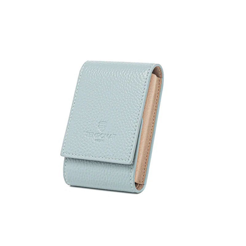 Blue Leather Pouch