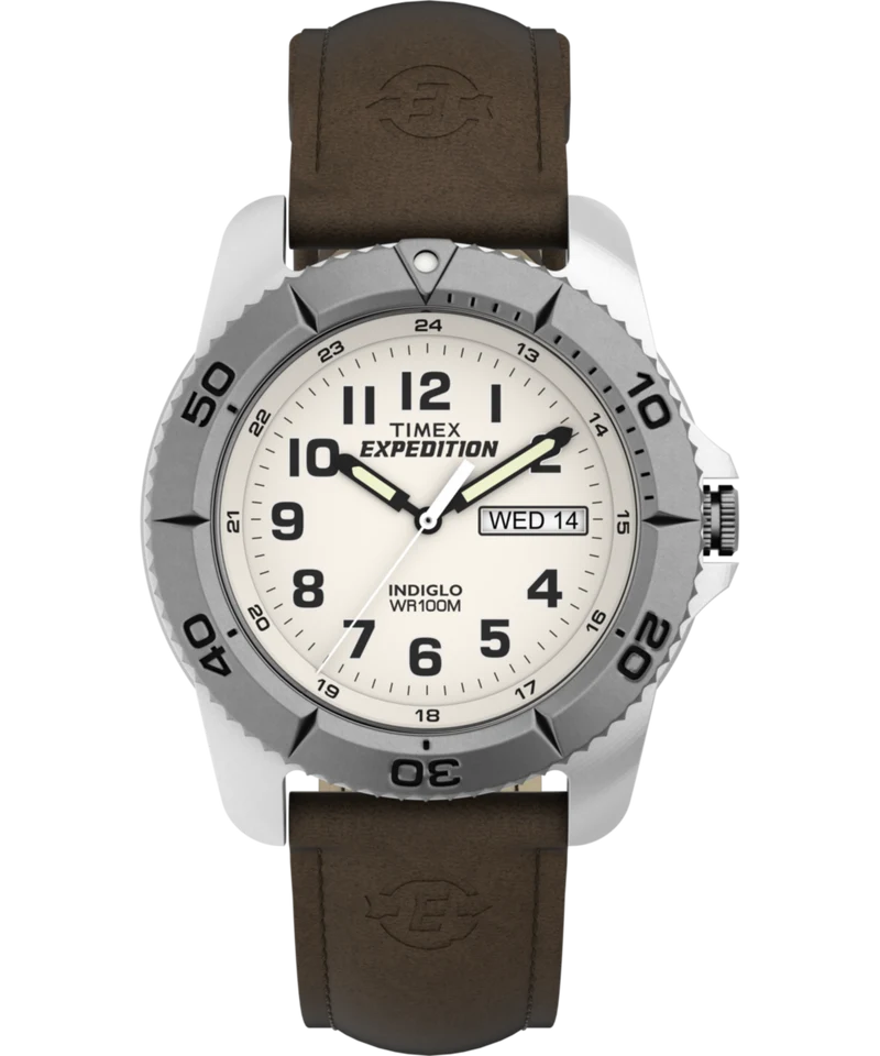 Expedition Traditional 40mm Leather Strap Watch