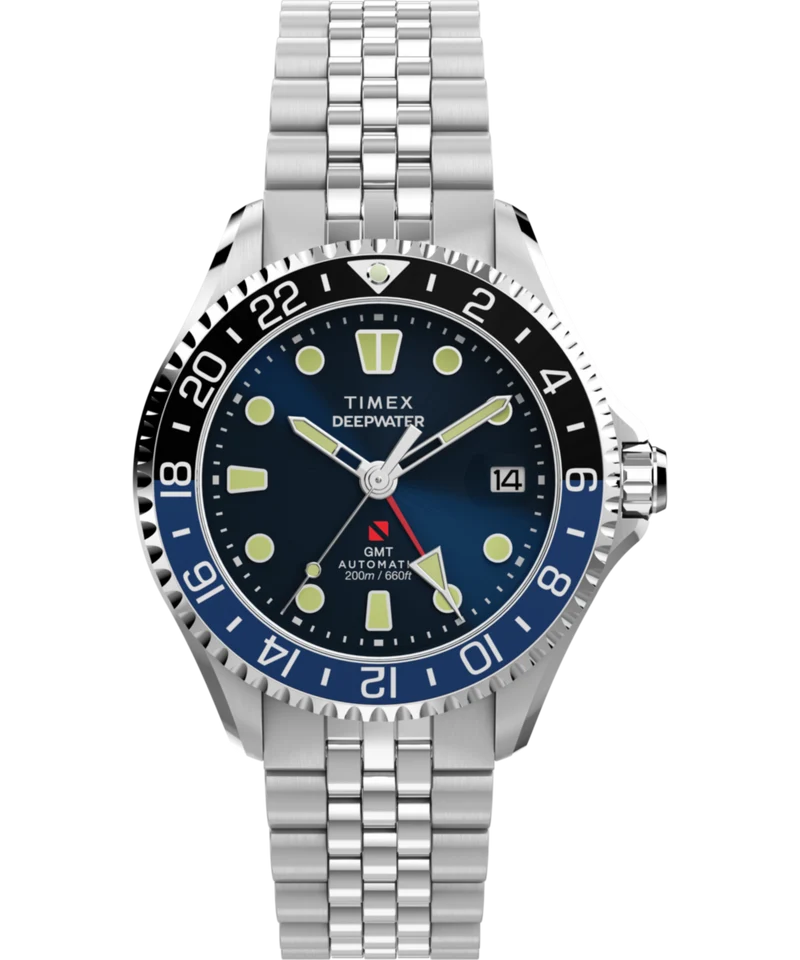 Deepwater Meridian 200 Automatic GMT 42mm Stainless Steel Bracelet Watch