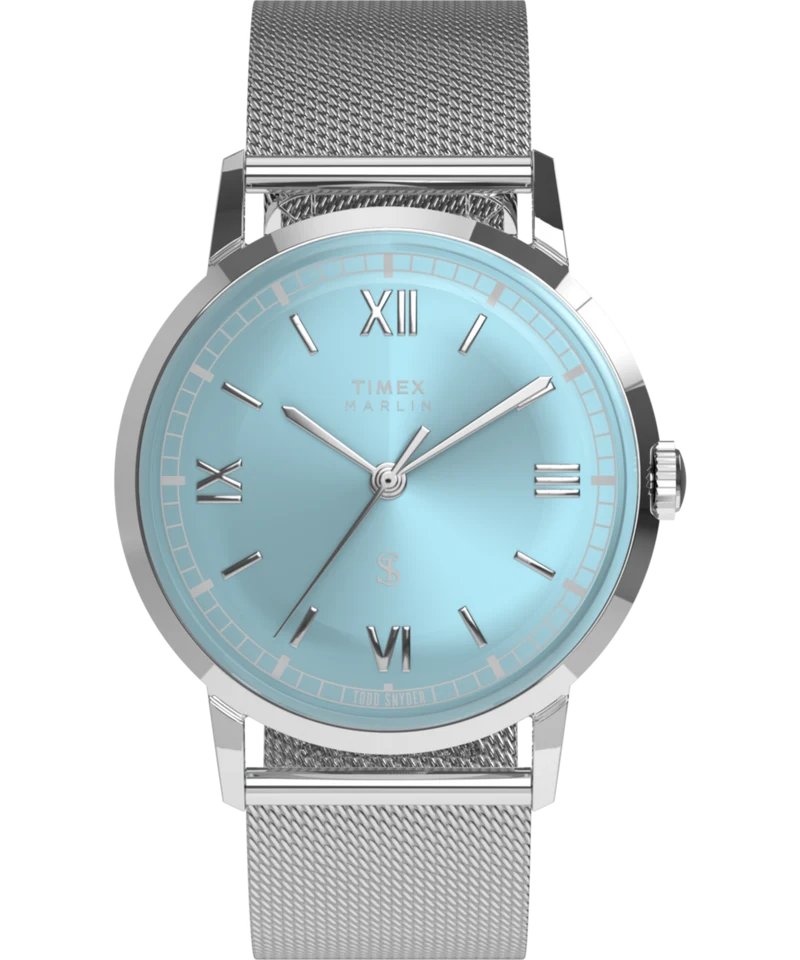 Todd Snyder x Timex Marlin® Mesh 34mm Stainless Steel Bracelet Watch