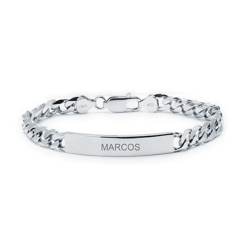 Pulsera Nomeolvides Barbada de Plata de Ley 925