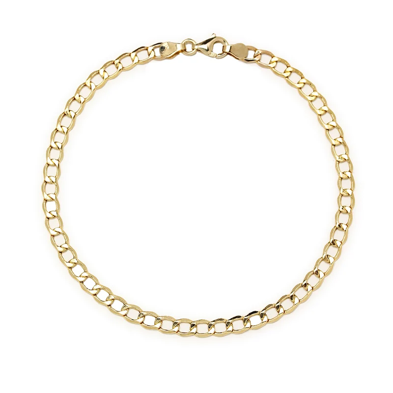 Pulsera Barbada 19 x 3,65 mm de Oro de 9 Quilates