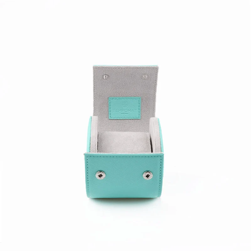 Individual Sky Blue Saffiano Leather Watch Roll