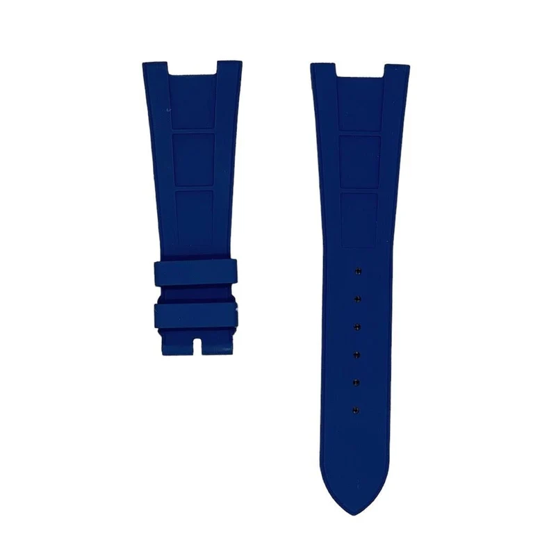 FKM Vulcanized Navy Blue Rubber Strap for Patek Nautilus