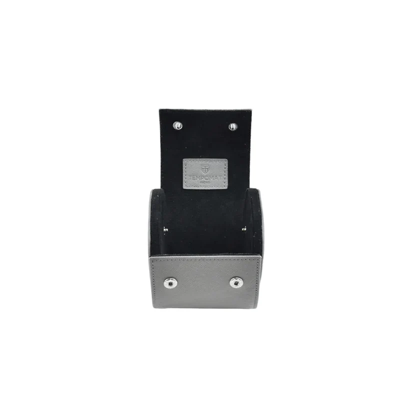 Individual Grey Saffiano Leather Watch Roll