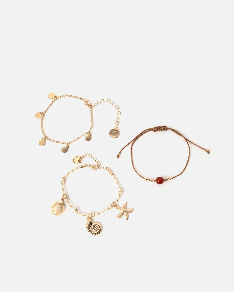 Belenos pack pulsera con detalles colgantes