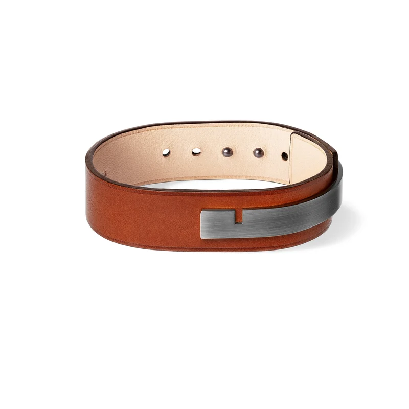 Pulsera de cuero marron | U'TURN.18