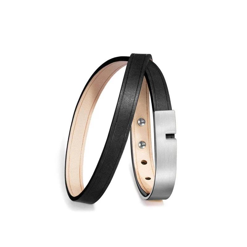 Pulsera negra para hombre | U-TURN TWICE