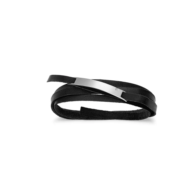 Pulsera cuero negro | COOL DAD