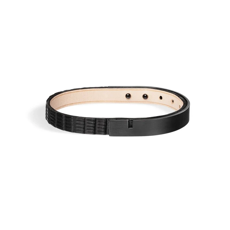 Pulsera de iguana negra para hombre | U'TURN
