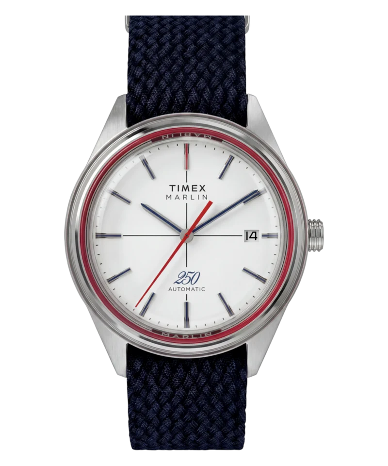 Marlin® Jet Automatic America 250 38mm Fabric Strap Watch