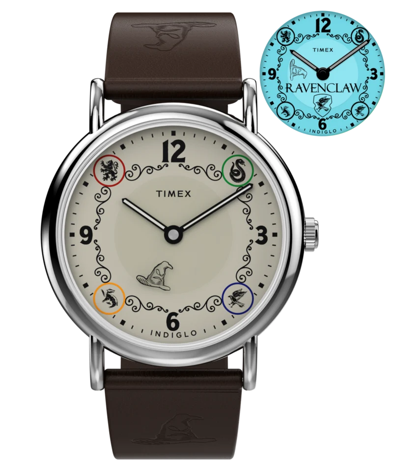 Harry Potter x Timex Weekender Ravenclaw House 38mm Leather Strap Watch