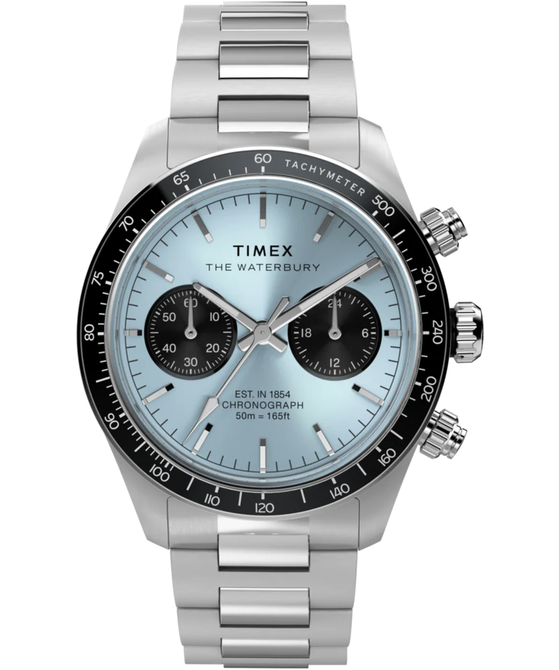 Waterbury Heritage Chronograph 39mm Stainless Steel Bracelet Watch