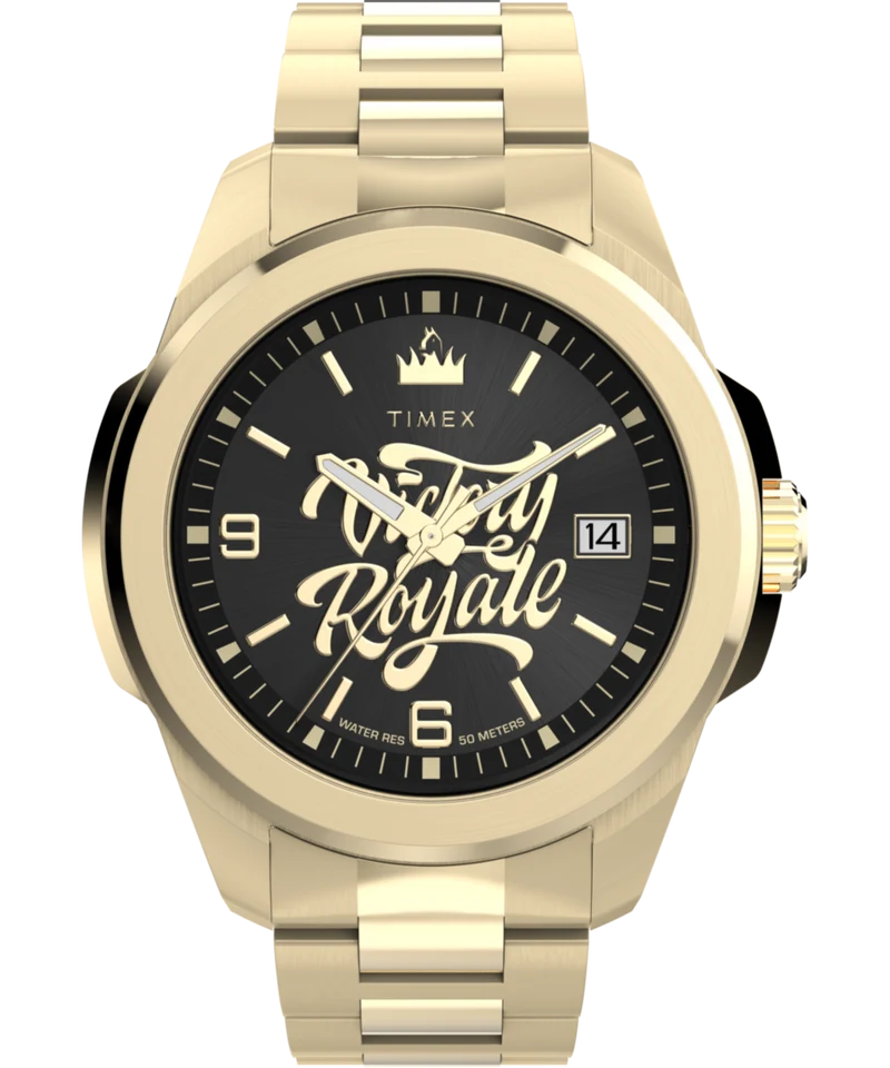 Timex x Fortnite Essex 45mm Stainless Steel Bracelet Watch