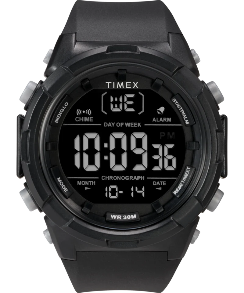 Timex Digital 50mm Resin Strap Watch