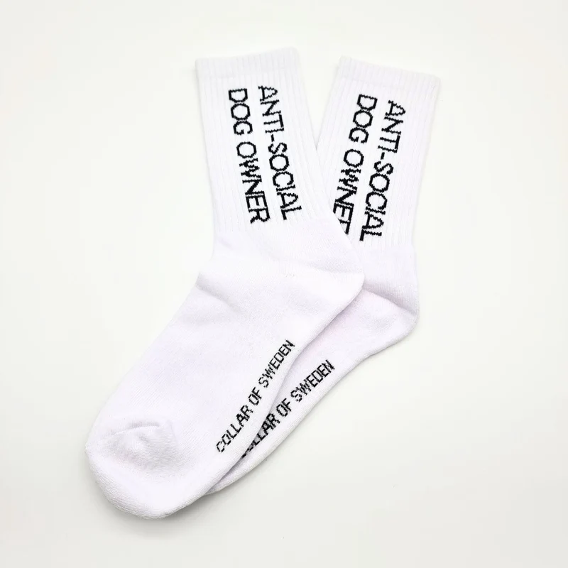 Calcetines de tubo blancos - Anti-Social Dog Owner