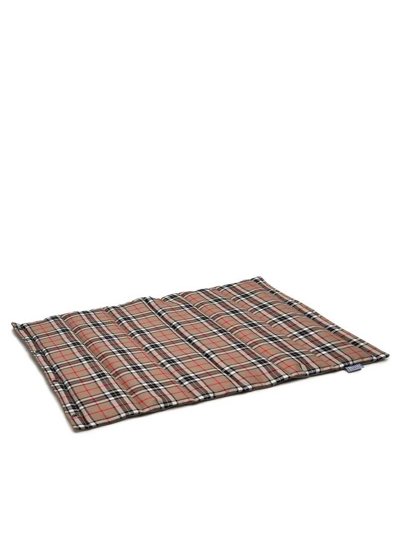 SAND TARTAN ROLL BED