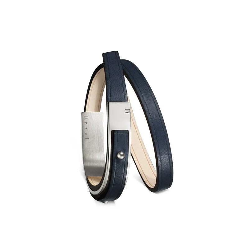 Pulsera cuero hombre azul | U’ROCK