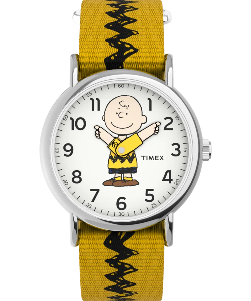 Peanuts® x Timex Charlie Brown 38mm Fabric Strap Watch