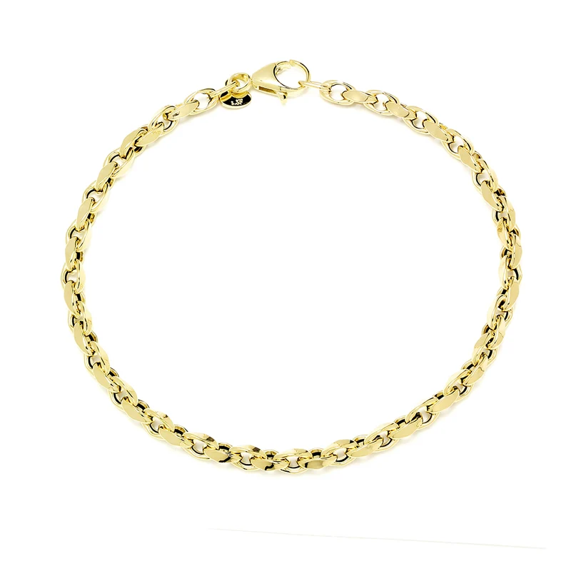 Pulsera Rolo de Oro de 9 Quilates