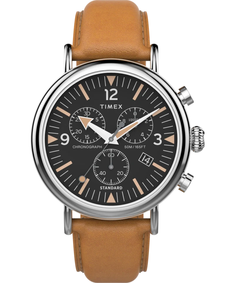 Waterbury Standard Chronograph 41mm Leather Strap Watch