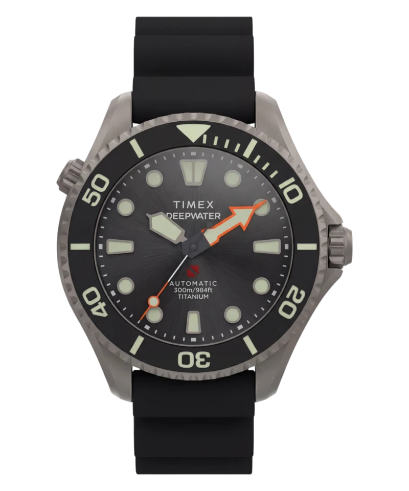 Deepwater Meridian 300 Titanium HEV Automatic 44mm HNBR Synthetic Rubber Strap Watch