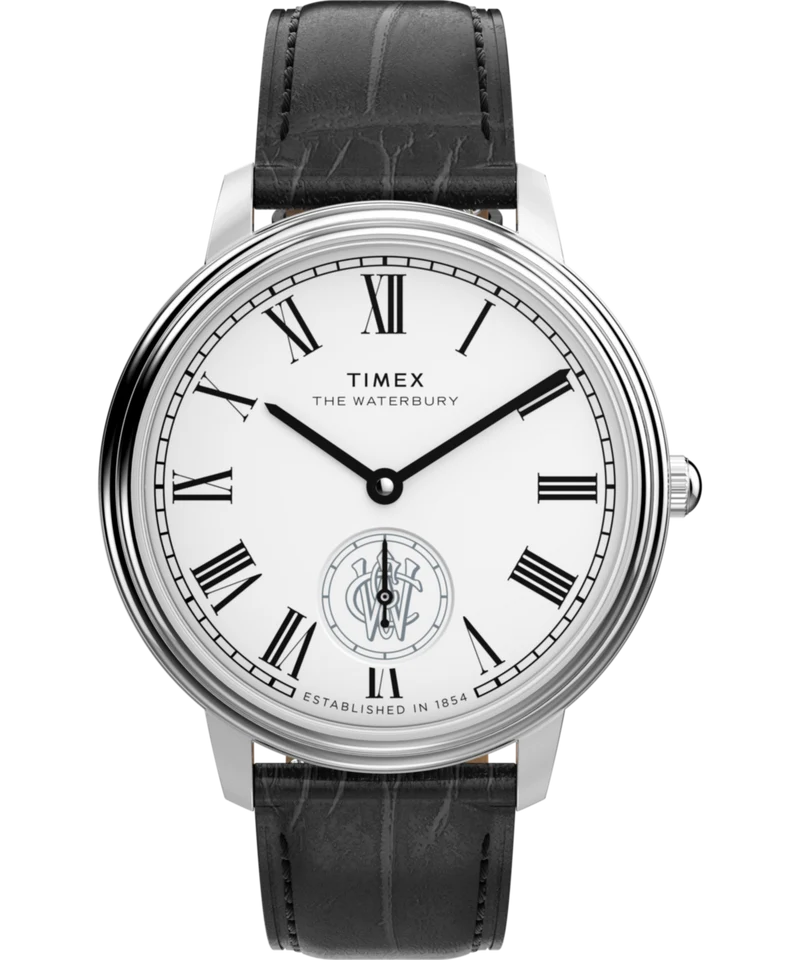 Waterbury Metropolitan Sub-Second 39mm Leather Strap Watch