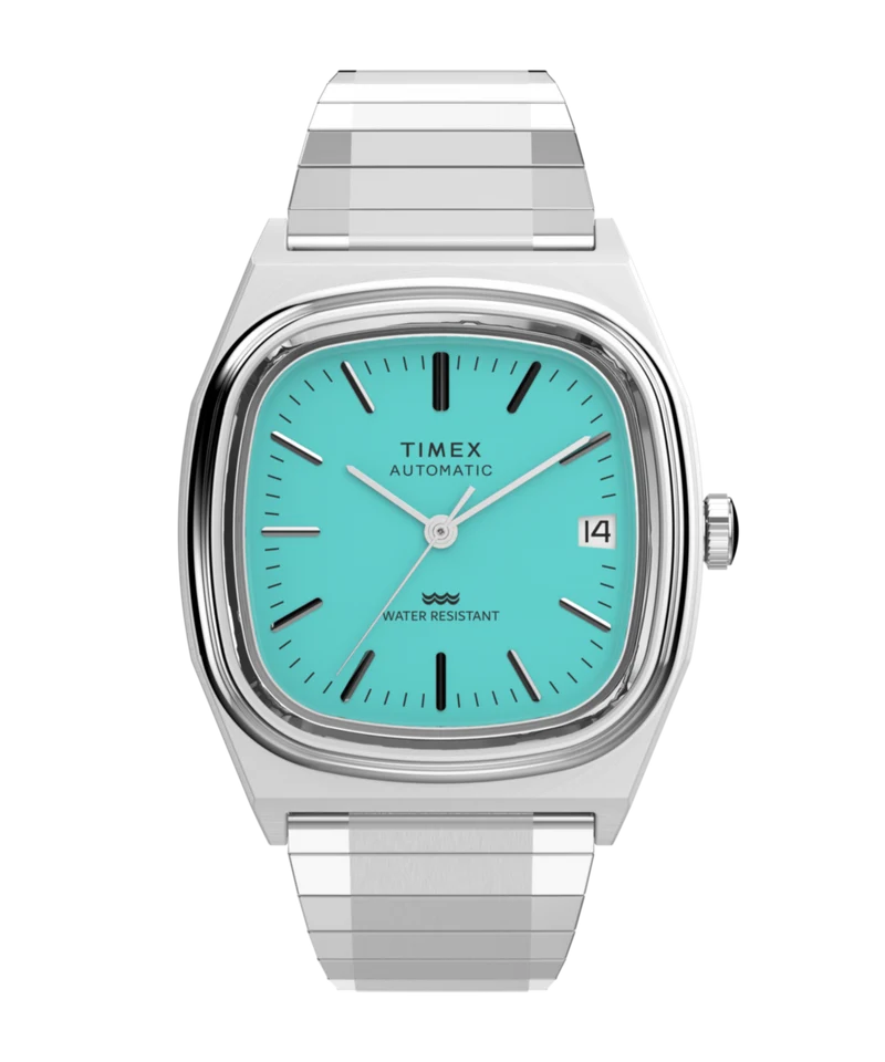 Timex® Automatic 1983 E Line 34mm Stainless Steel Expansion Band Watch
