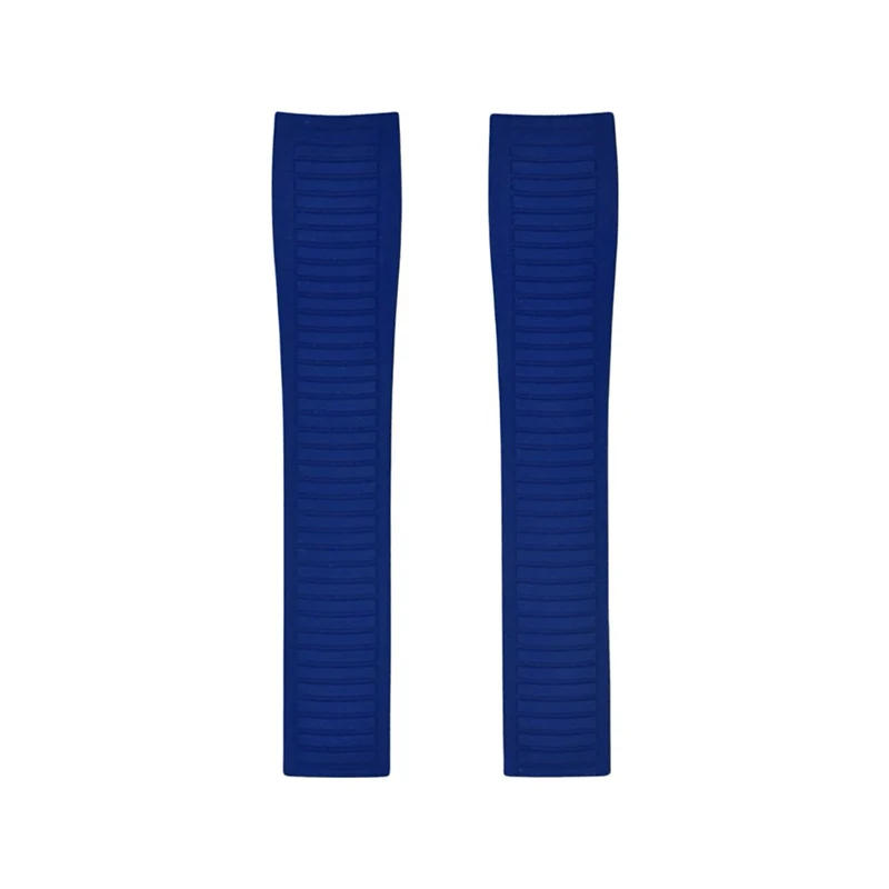 FKM Vulcanized Blue Rubber Strap for Patek Aquanaut