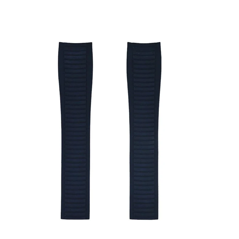 FKM Vulcanized Black Rubber Strap for Patek Aquanaut