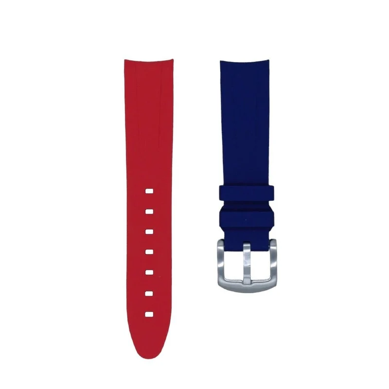 20mm Curved Ended Pepsi Rubber Strap