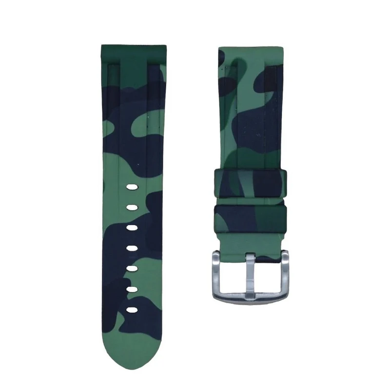 Green Camo Rubber Strap -iwatch-