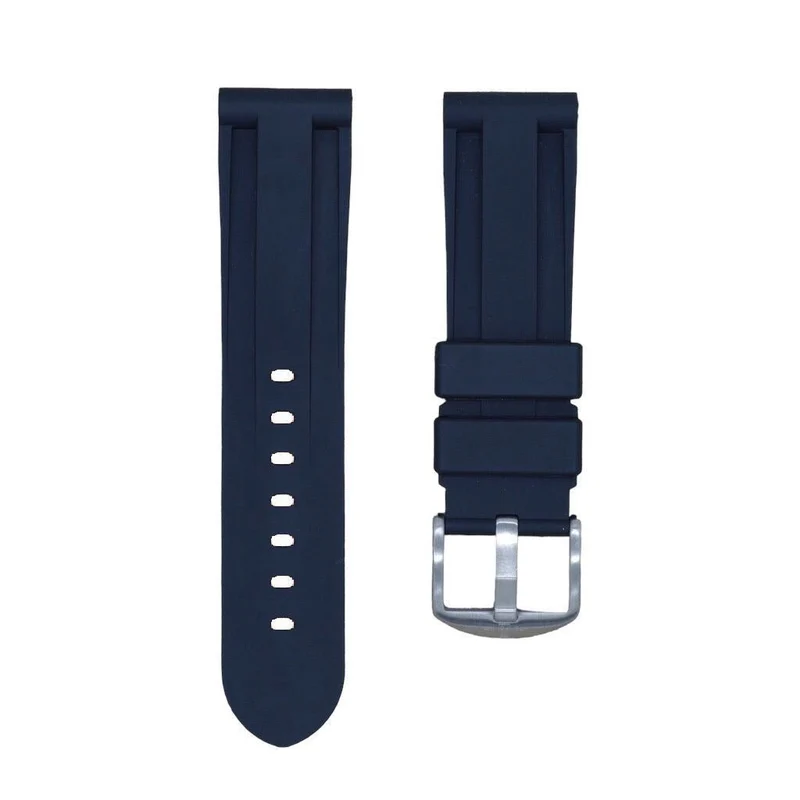 22mm Universal Black Rubber Strap
