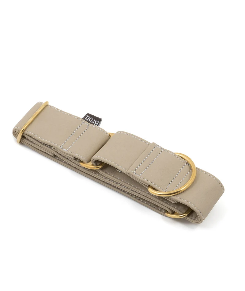 Collar Galgo Essence Taupe gold
