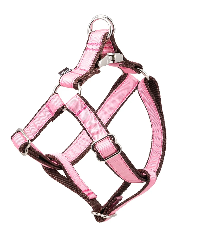 Arnés petral para perro Solid Pink Gum