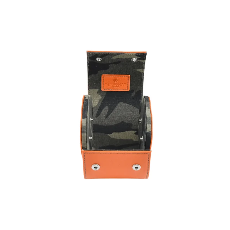 Individual Orange Saffiano Leather Watch Roll