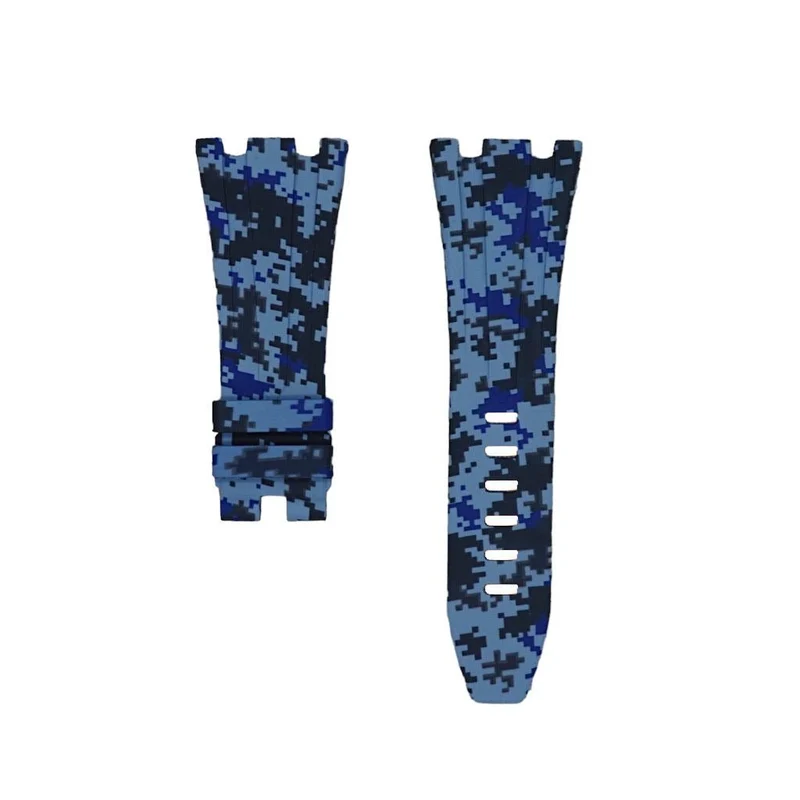 Blue Digi Camo Rubber Strap for AP 42mm