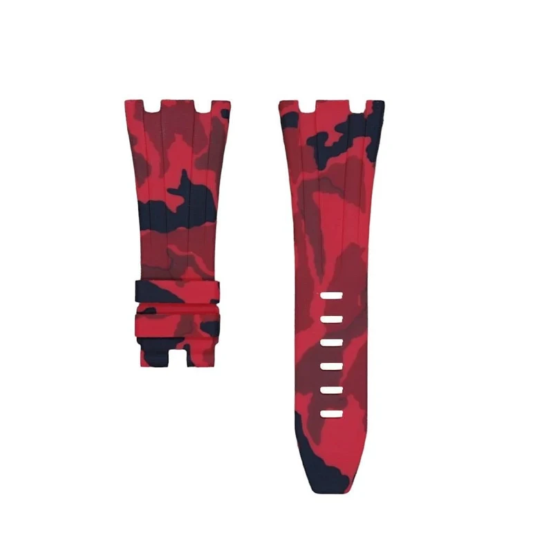 Red Camo Rubber Strap for AP 42mm