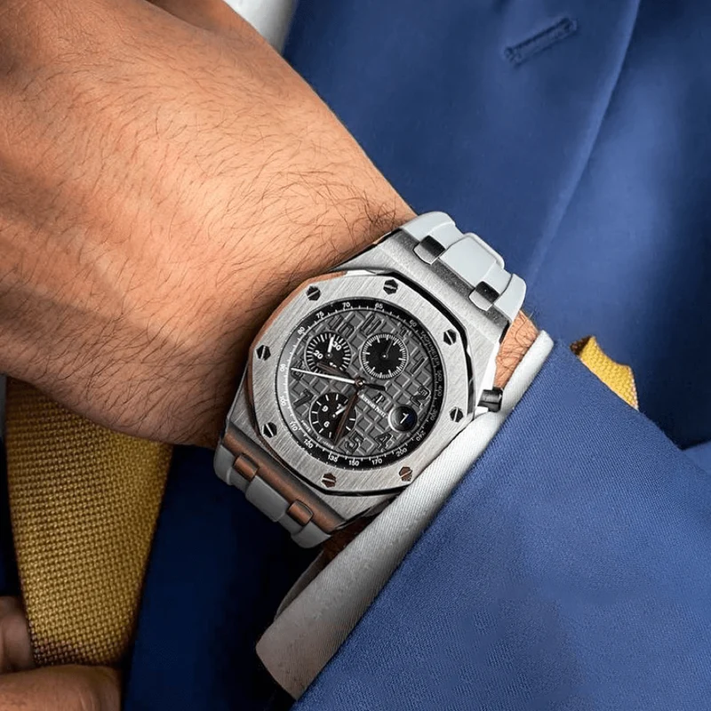 Grey Rubber Strap for AP 42mm
