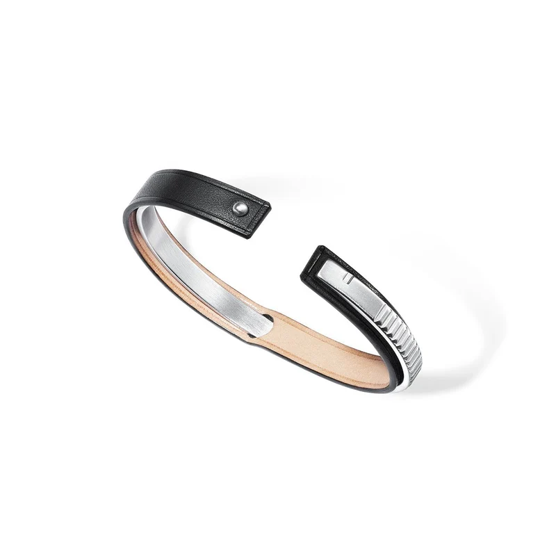 Pulsera rígida hombre plata | URAEUS