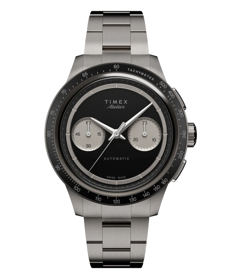 Timex Atelier Chronograph Automatic M1a Ti 42mm Swiss Made Titanium Bracelet