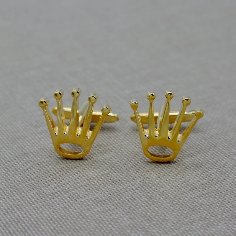 Gold Crown Cufflinks